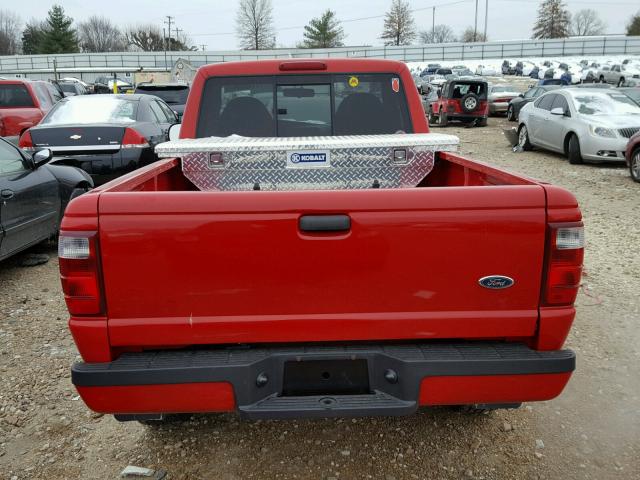 1FTYR10U83PA10000 - 2003 FORD RANGER RED photo 6
