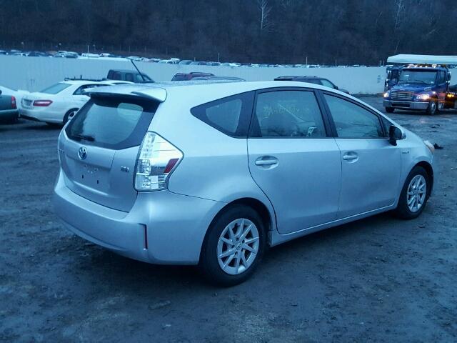 JTDZN3EU6C3047171 - 2012 TOYOTA PRIUS V SILVER photo 4