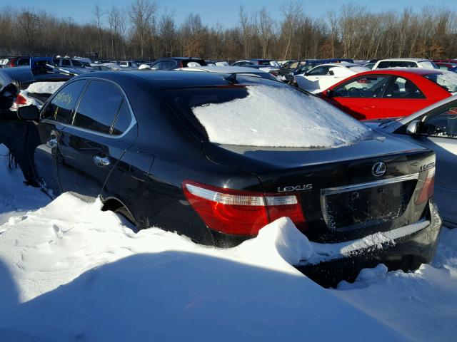 JTHGL46F985033147 - 2008 LEXUS LS 460L BLACK photo 3