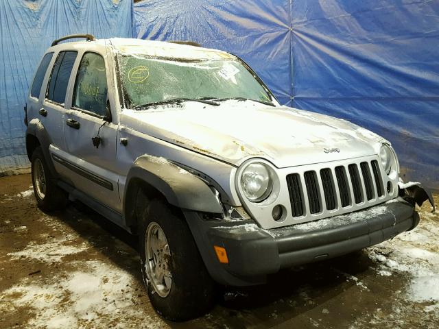 1J4GL48K27W721375 - 2007 JEEP LIBERTY SP SILVER photo 1