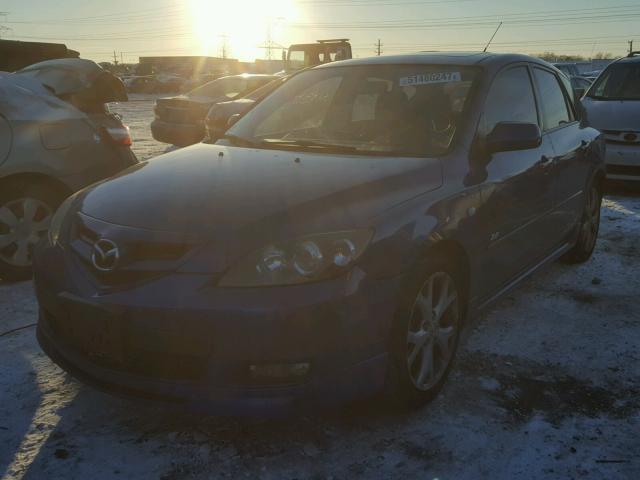 JM1BK343671770037 - 2007 MAZDA 3 HATCHBAC BLUE photo 2