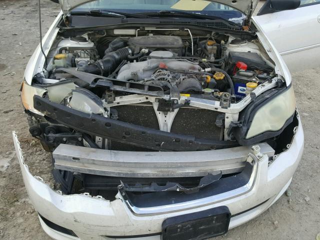 4S3BL616586217624 - 2008 SUBARU LEGACY 2.5 WHITE photo 7