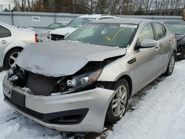 KNAGM4A7XD5442361 - 2013 KIA OPTIMA LX SILVER photo 2