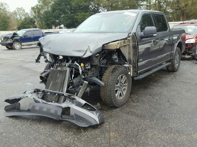 1FTEW1EG5FFC69715 - 2015 FORD F150 SUPER GRAY photo 2