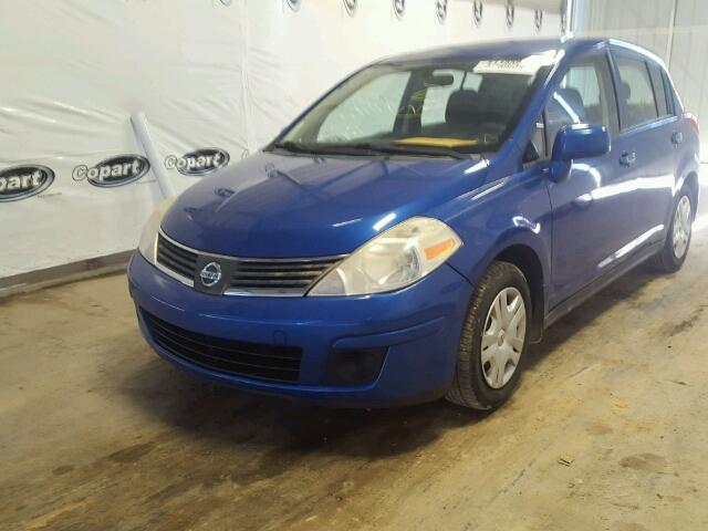 3N1BC13E18L383509 - 2008 NISSAN VERSA S BLUE photo 2