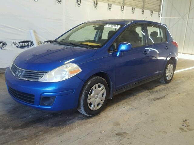 3N1BC13E18L383509 - 2008 NISSAN VERSA S BLUE photo 9