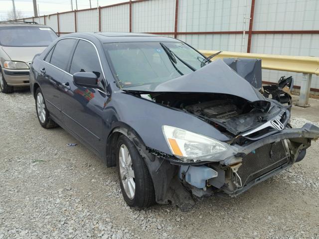 1HGCM66527A015080 - 2007 HONDA ACCORD EX BLUE photo 1