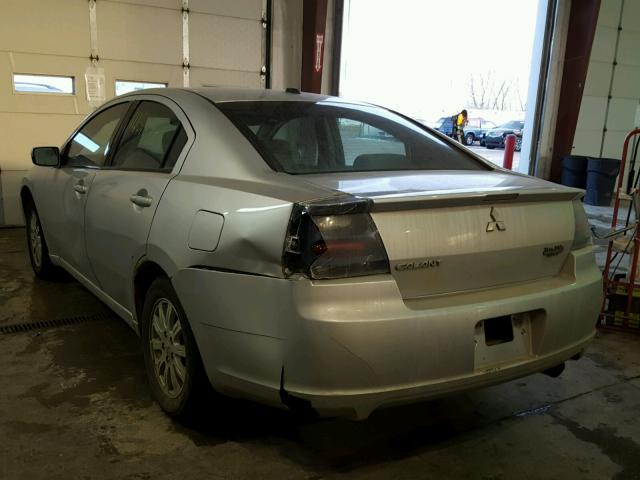 4A3AB56FX7E025716 - 2007 MITSUBISHI GALANT ES SILVER photo 3