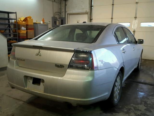 4A3AB56FX7E025716 - 2007 MITSUBISHI GALANT ES SILVER photo 4