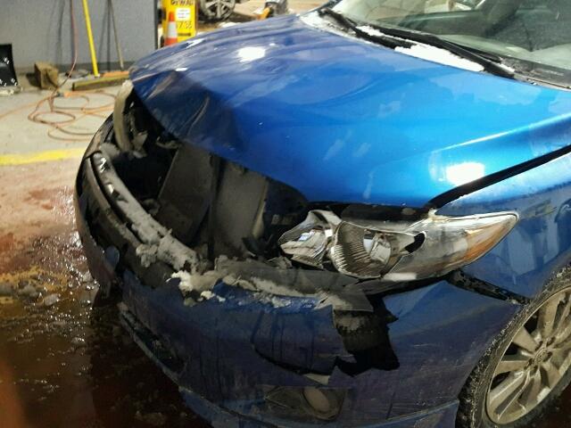 2T1BU4EE8AC274837 - 2010 TOYOTA COROLLA BA BLUE photo 9