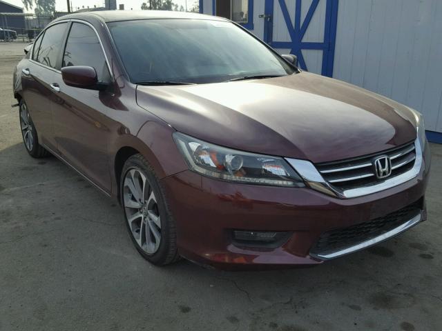 1HGCR2F56FA153004 - 2015 HONDA ACCORD SPO BURGUNDY photo 1