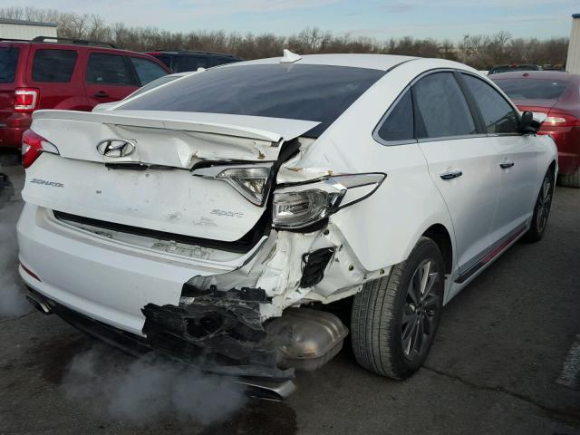 5NPE34AF9GH376085 - 2016 HYUNDAI SONATA SPO WHITE photo 4