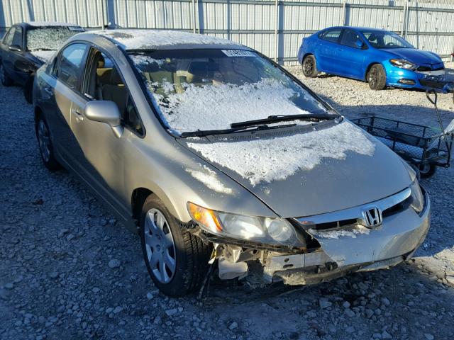 1HGFA16568L037954 - 2008 HONDA CIVIC LX GOLD photo 1