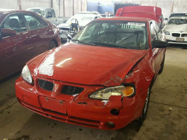 1G2NF52E03C111486 - 2003 PONTIAC GRAND AM S RED photo 2