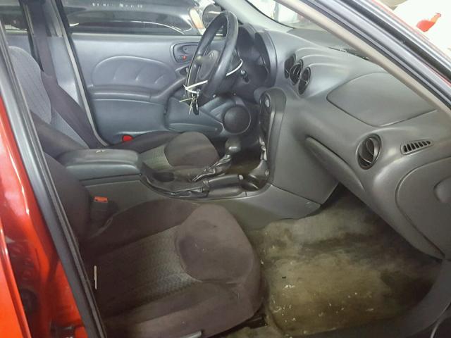 1G2NF52E03C111486 - 2003 PONTIAC GRAND AM S RED photo 5