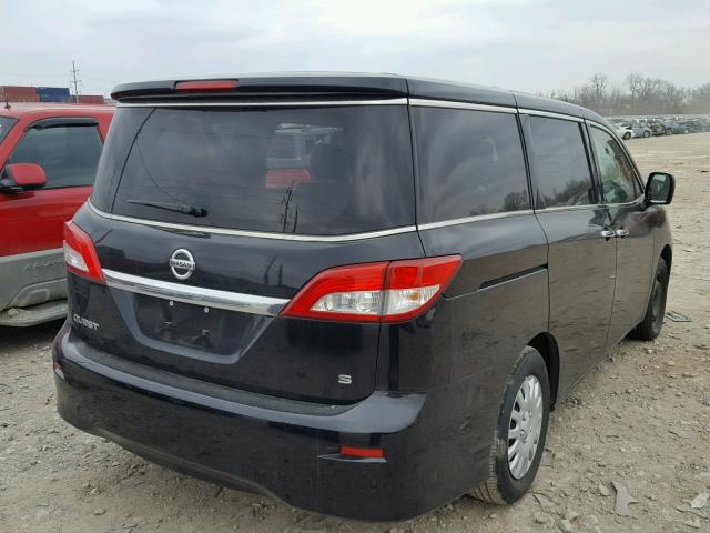 JN8AE2KP9C9031117 - 2012 NISSAN QUEST S BLACK photo 4