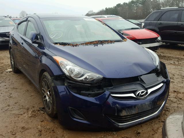 5NPDH4AE0CH077924 - 2012 HYUNDAI ELANTRA GL BLUE photo 1