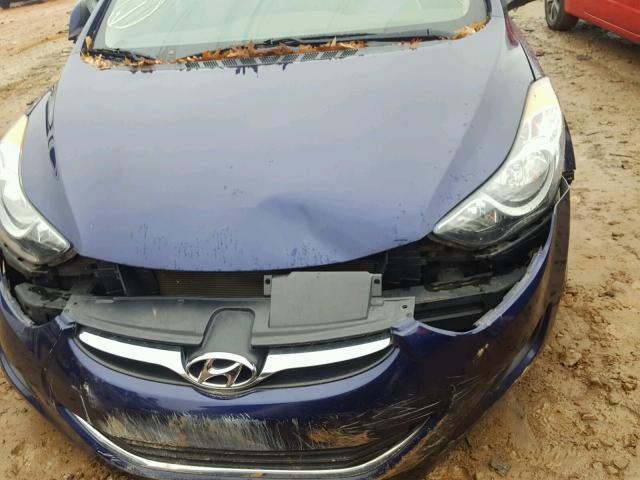 5NPDH4AE0CH077924 - 2012 HYUNDAI ELANTRA GL BLUE photo 9