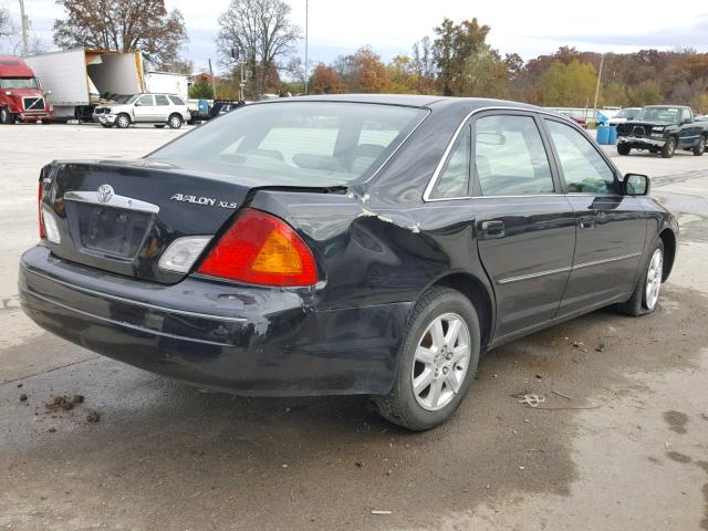 4T1BF28B51U165914 - 2001 TOYOTA AVALON XL BLACK photo 4