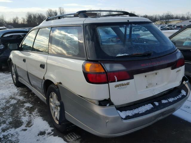 4S3BH675X26609117 - 2002 SUBARU LEGACY OUT WHITE photo 3