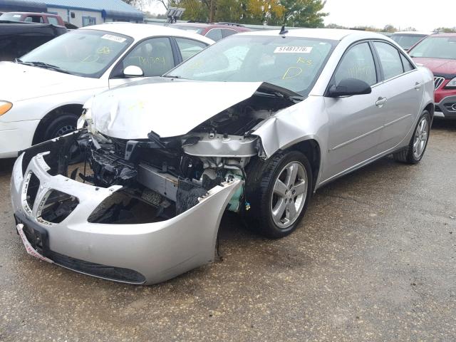 1G2ZH57N684193262 - 2008 PONTIAC G6 GT SILVER photo 2