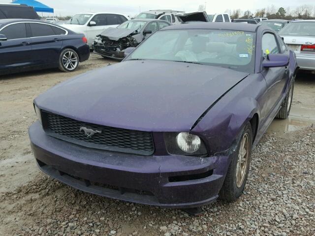 1ZVFT80N975282337 - 2007 FORD MUSTANG PURPLE photo 2