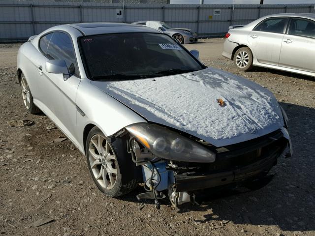 KMHHM66D87U262013 - 2007 HYUNDAI TIBURON GS SILVER photo 1