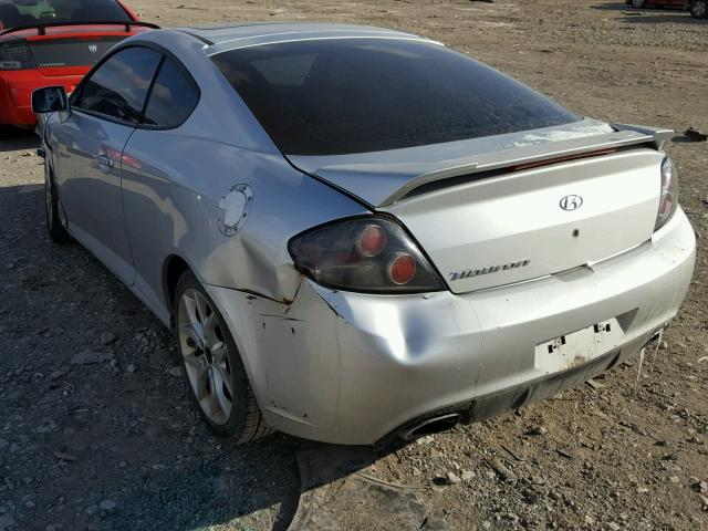 KMHHM66D87U262013 - 2007 HYUNDAI TIBURON GS SILVER photo 3