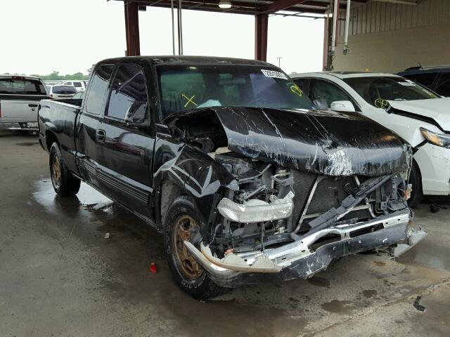 2GCEC19T611130502 - 2001 CHEVROLET SILVERADO BLACK photo 1