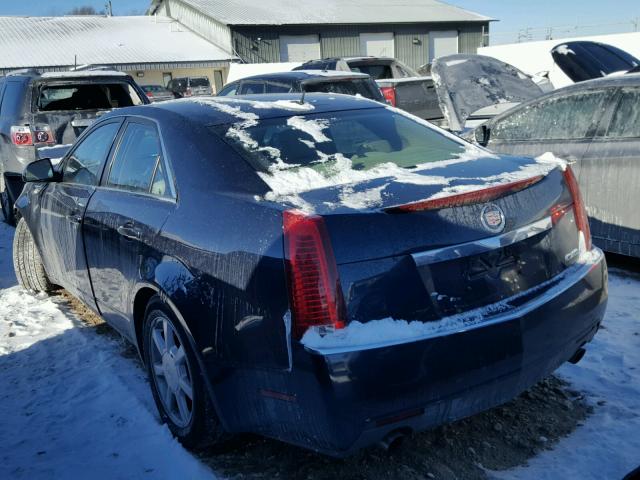 1G6DG577880141944 - 2008 CADILLAC CTS BLUE photo 3