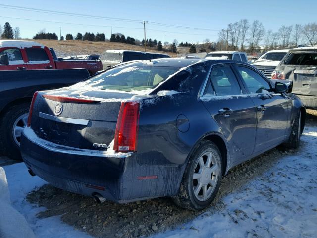 1G6DG577880141944 - 2008 CADILLAC CTS BLUE photo 4