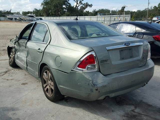 3FAHP08199R196373 - 2009 FORD FUSION SEL GREEN photo 3