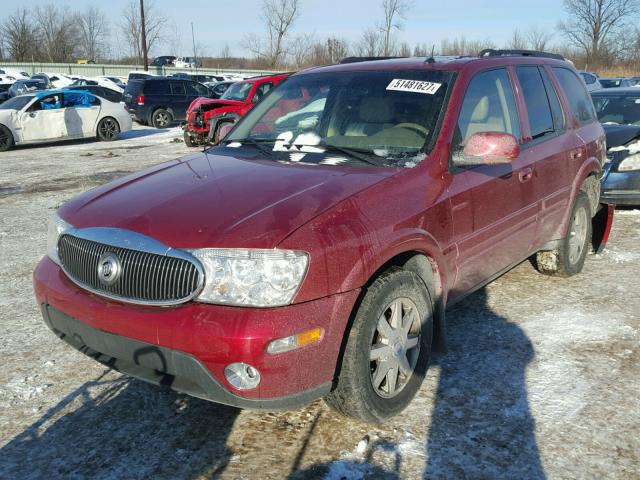 5GADT13S842419687 - 2004 BUICK RAINIER CX BURGUNDY photo 2