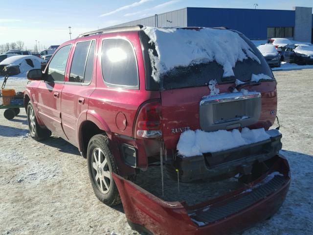 5GADT13S842419687 - 2004 BUICK RAINIER CX BURGUNDY photo 3