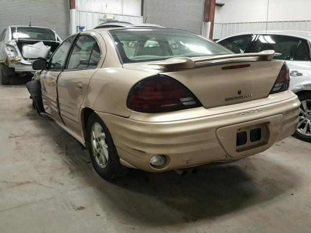 1G2NF52E61M566673 - 2001 PONTIAC GRAND AM S TAN photo 3