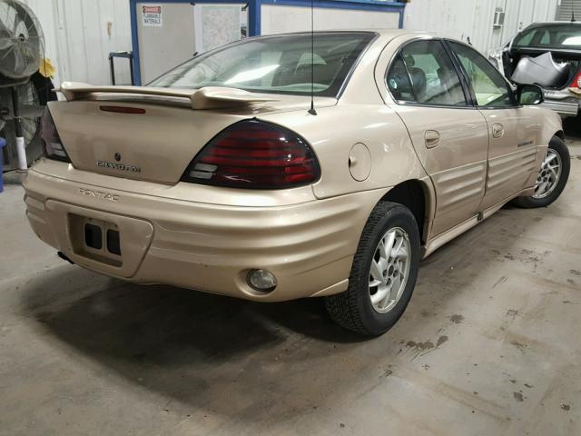 1G2NF52E61M566673 - 2001 PONTIAC GRAND AM S TAN photo 4