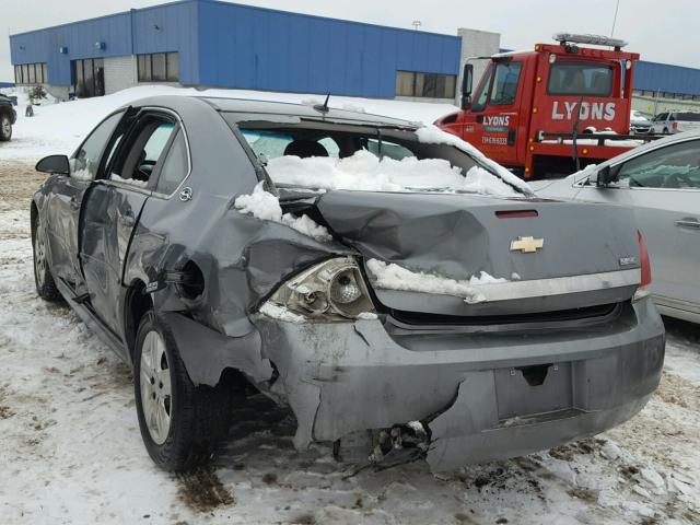 2G1WB57K991126943 - 2009 CHEVROLET IMPALA LS GRAY photo 3