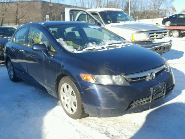 JHMFA15536S001219 - 2006 HONDA CIVIC LX BLUE photo 1