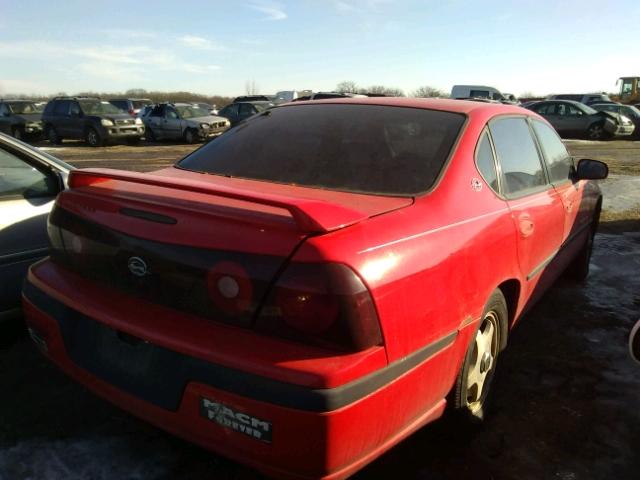 2G1WH55K119136387 - 2001 CHEVROLET IMPALA LS RED photo 4