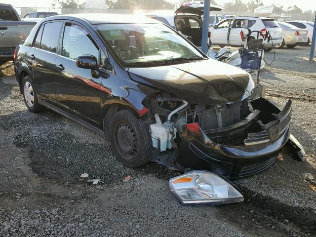 3N1BC11E27L431164 - 2007 NISSAN VERSA S BLACK photo 1