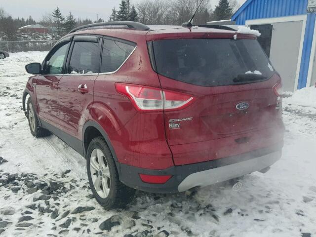 1FMCU9GX7EUA24591 - 2014 FORD ESCAPE SE RED photo 3