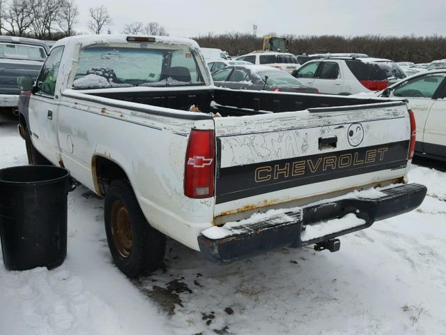 1GCGC24K3SE202561 - 1995 CHEVROLET GMT-400 C2 WHITE photo 3