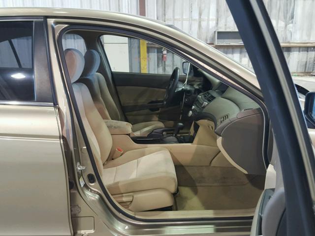 1HGCP26399A151336 - 2009 HONDA ACCORD LX GOLD photo 5