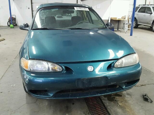 1MELM13P7VW659633 - 1997 MERCURY TRACER LS GREEN photo 9