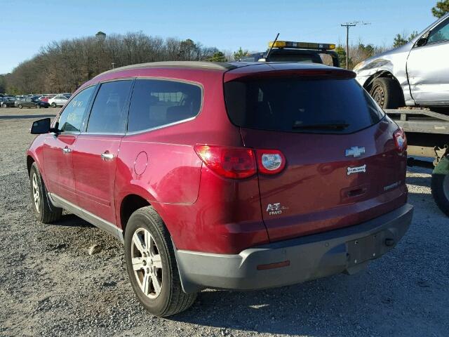 1GNLVGED5AJ207120 - 2010 CHEVROLET TRAVERSE L RED photo 3