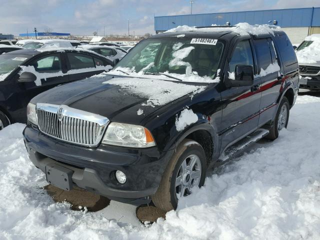 5LMEU88H65ZJ33392 - 2005 LINCOLN AVIATOR BLACK photo 2