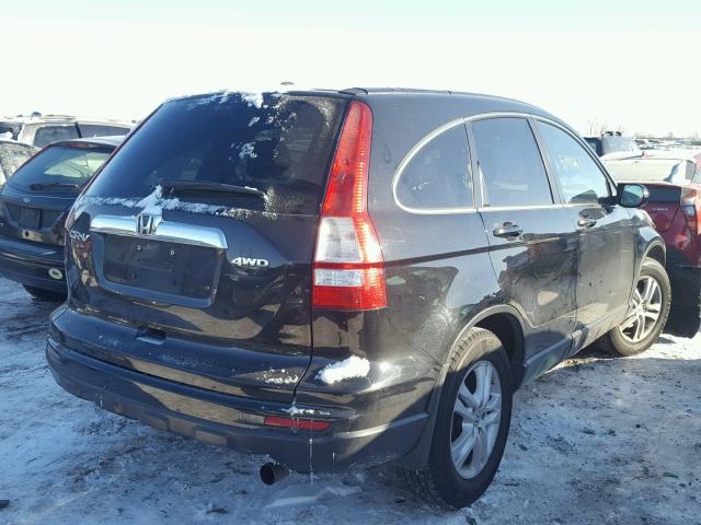 5J6RE4H79BL024844 - 2011 HONDA CR-V EXL BLACK photo 4