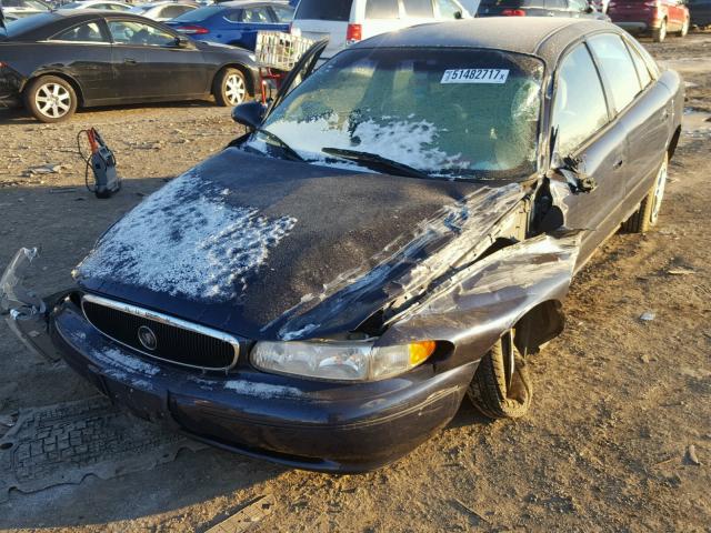 2G4WS52JX21192103 - 2002 BUICK CENTURY CU BLUE photo 2