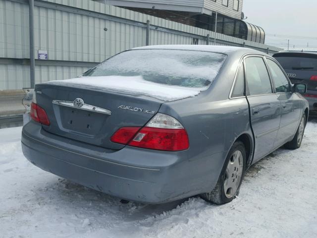 4T1BF28B53U274215 - 2003 TOYOTA AVALON XL GREEN photo 4