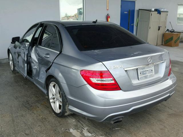 WDDGF4HB1CR195705 - 2012 MERCEDES-BENZ C 250 SILVER photo 3